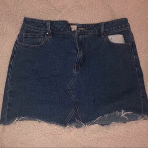 Blue jean skirt